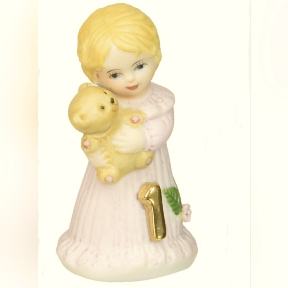 ENESCO Growing Up Birthday Girl Age 1 Porcelain Figurine